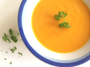 Pittige oranje soep