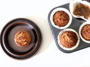 Amandel-kokosmuffins (glutenvrij en vezelrijk)