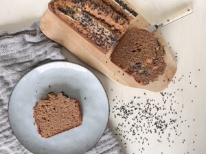Eiwitrijk bananenbrood met tahin