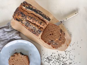 eiwitrijk bananenbrood met tahin